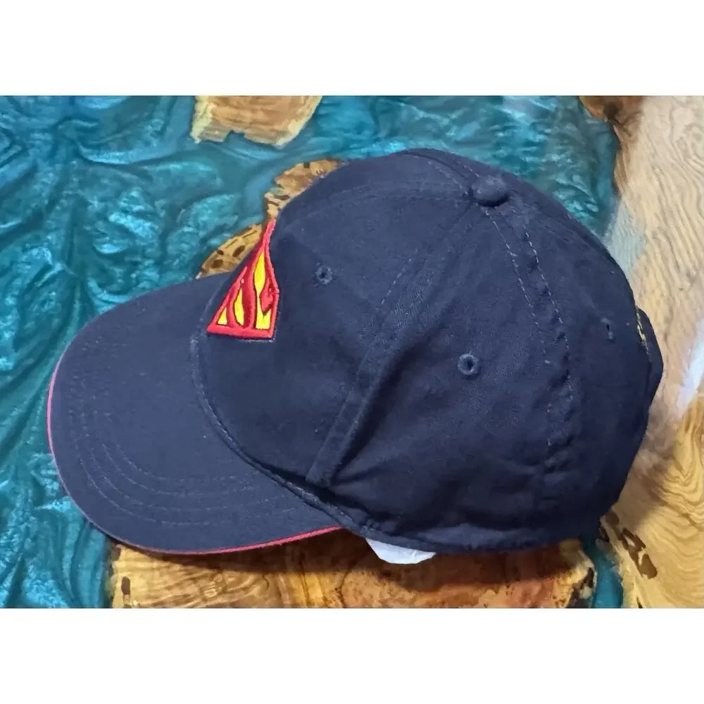 Superman Boys Youth Hat Baseball Vintage 2000 Adjustable Snapback Dk Blue